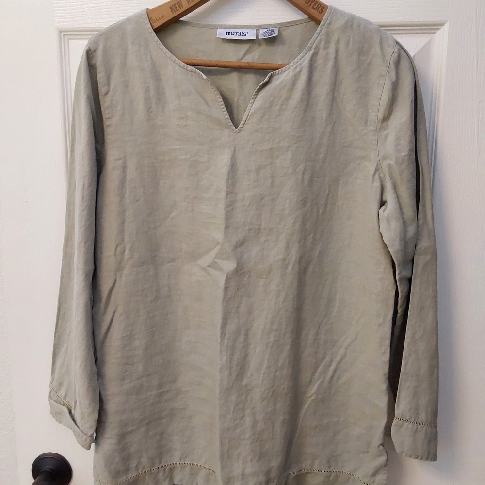 Ladies Olive Casual Shirt